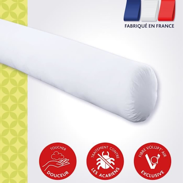 VANCOUVER bolster 160 cm - anti-kvalster - 100% polyester - DODO Vit