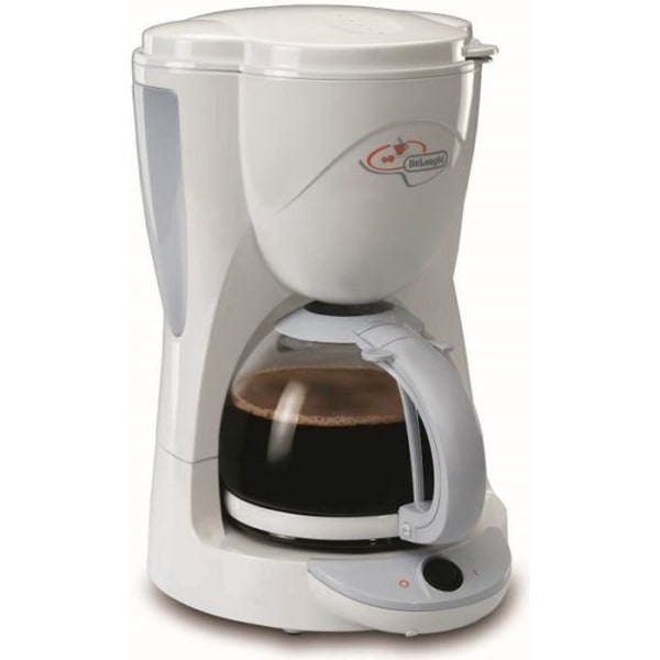 Filterkaffebryggare - DELONGHI - ICM2.1 - 1000W - 10 koppar - Vit