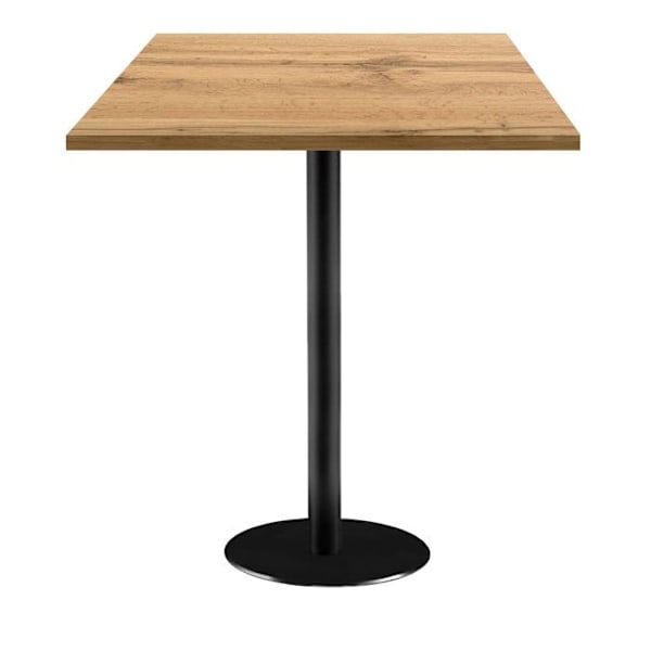 Seisomapöytä 70 x 70 cm - Rooman tammipanssarimalli kastanj