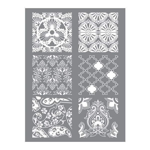 Hindulaisen muovipastan silkkipainatusabloni