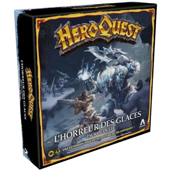 HeroQuest, Frozen Horror -laajennus, 14-vuotiaat ja sitä vanhemmat, vaaditaan HeroQuest-pelijärjestelmä - Avalon Hill Blått och rött