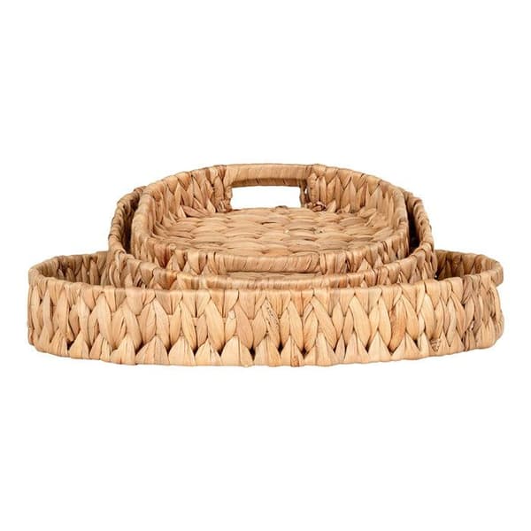 Estoril platter sæt af 3 naturlig. beige
