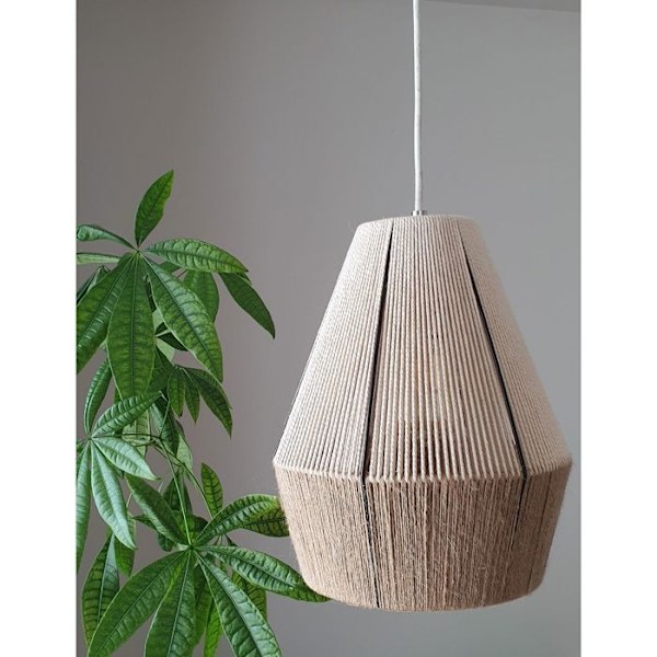 Anpassa din makramélampa - DIY-kit Vit