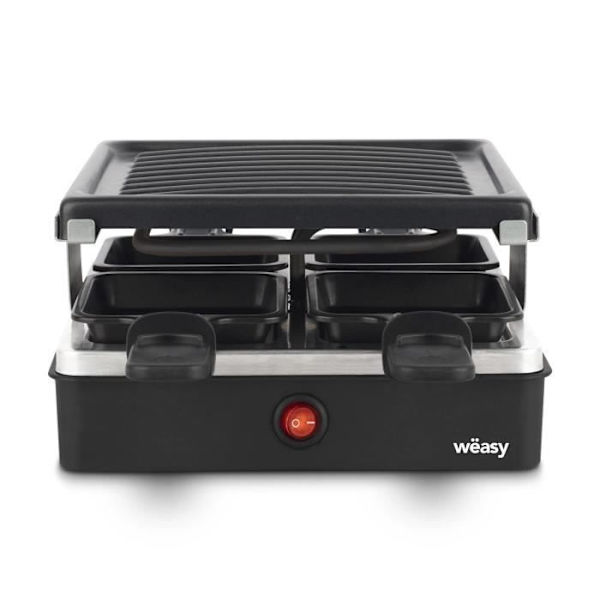 Apparat för raclette WEASY - LUGA40 - För upp till 4 personer - Non-stick beläggning - 600W