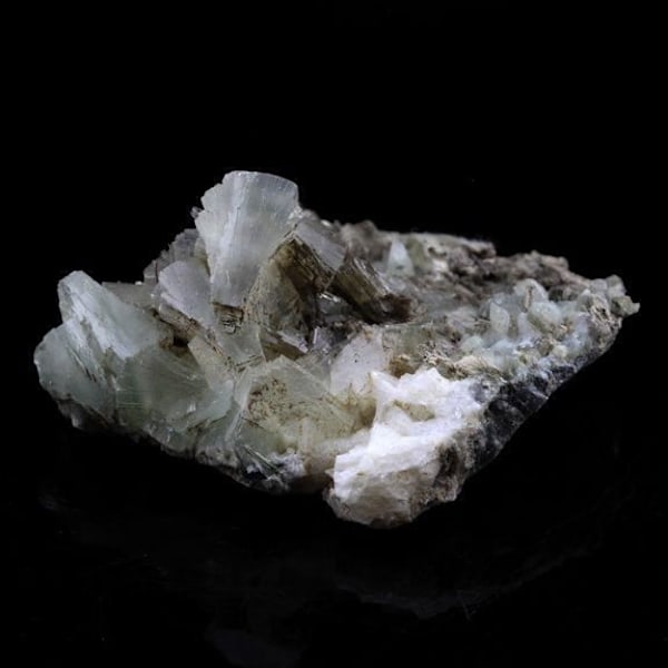 Stenar och Mineraler - ABIJOUX - Prehnit + Epidot - Grön - Blandad - Äkthetscertifikat