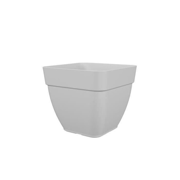 ARTEVASI Neliönmuotoinen kukkaruukku CAPRI CAMPANA - Muovi - Valkoinen - L 36,5 x P 33,5 H 36,5 cm Vit