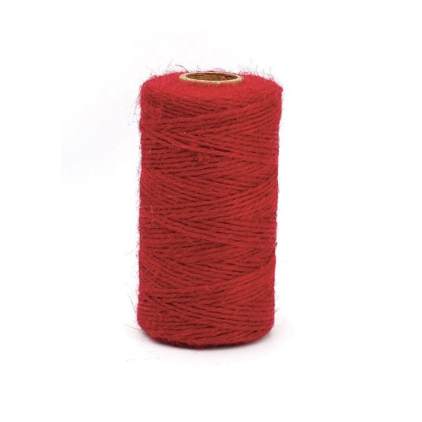 Juuttilankakela - Punainen - 100 m x 2 mm Röd