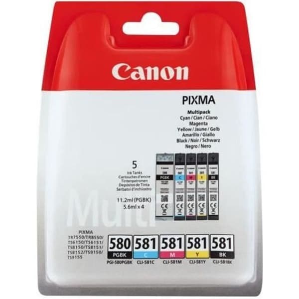 Inkjet printer - CANON PIXMA TS705a - 5 patroner - Farve - Wi-Fi - Sort