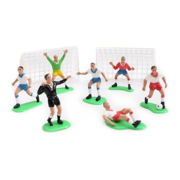 Fodbold kage dekoration 9 dele