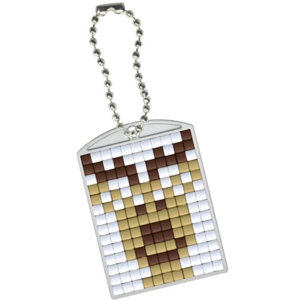 PIXEL Kreativ nøglering 4x3cm - Rensdyr