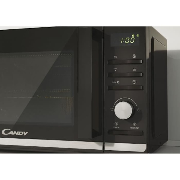 Candy Moderna CMGA20TNDB 700W 20L digitaalinen musta grilli mikroaaltouuni - sulatustoiminto - 11 tehotasoa - 19 automaattista valikkoa Svart