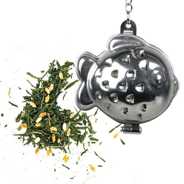 Hvid kat-fisk tebold + Genmaicha grøn te 100 g Vit