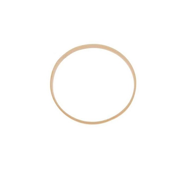 Flad bambusring Ø 15 cm brun