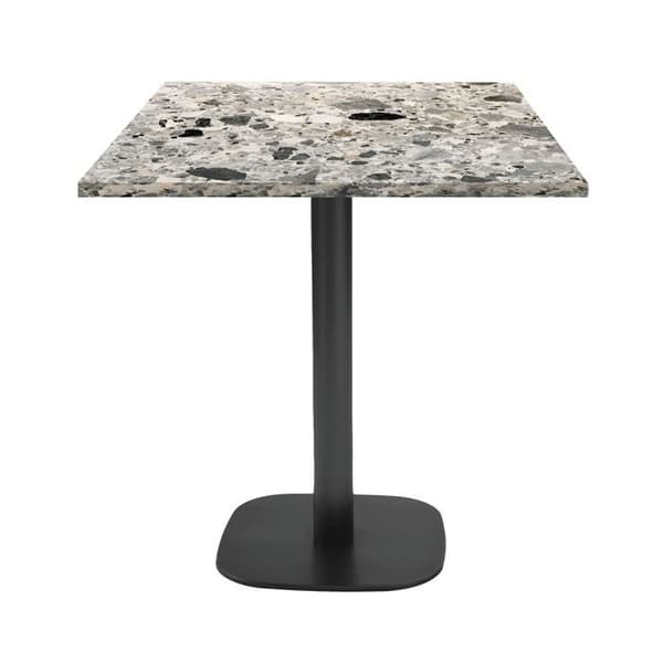 Bord 70 x 70 cm - Rund terrazzo cepp modell Grå