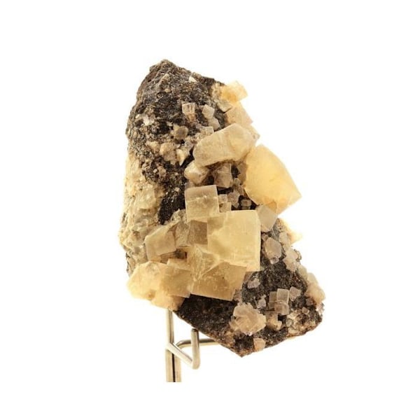 Sten og mineraler. Fluorit. 320,30 øre. Thorigné-Beausoleil, Deux Sèvres, Frankrig.
