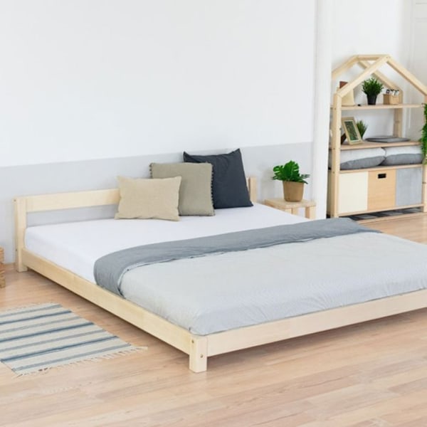 Skandinavisk dobbelseng i træ COMFY 200 x 200 Beige