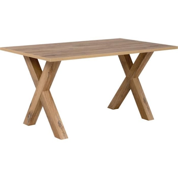 MANZANO enkelmatbord - Rektangulärt - Flagstaff Ekdekor - 8 personer - L160 x H75 x D90 cm Flagstaff ek