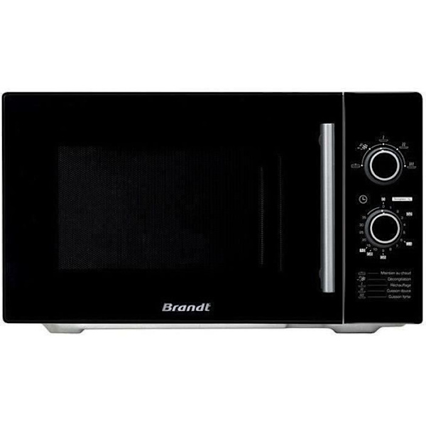 BRANDT SM2602B enkeltfunktion fritstående mikroovn - 26L - 900W - Sort Svart
