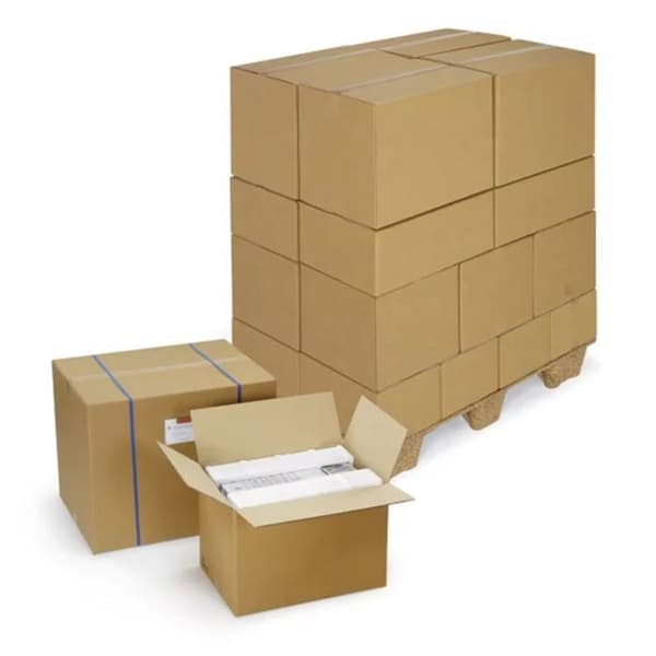 5 st packboxar 31 x 22 x 20 cm - Dubbel korrugerad brun