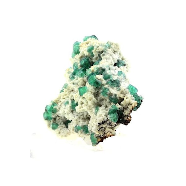 Fluorit + Ortoklas 1515,1 karat Flerfärgad