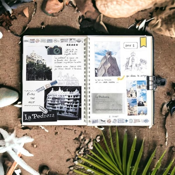Kit scrapbooking - Multifarvet - Vuxen - Unisex - Resedagbok - Anpassad skapelse
