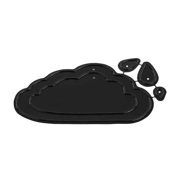 "Clouds&Drops" dyb kant lomme udstanset sæt, 0,5-9,1 x 0,8-4,8 cm, tab.-pose 4 stk. Grå
