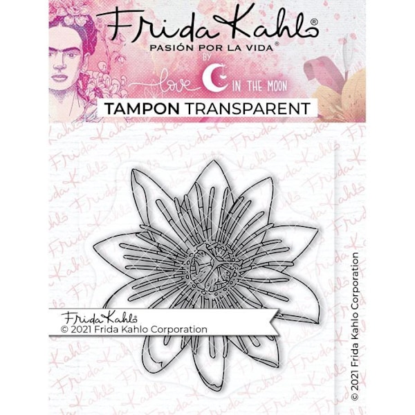 Klar stämpel - Passionsblomma 2 - 9,5 x 6,5 cm Transparent