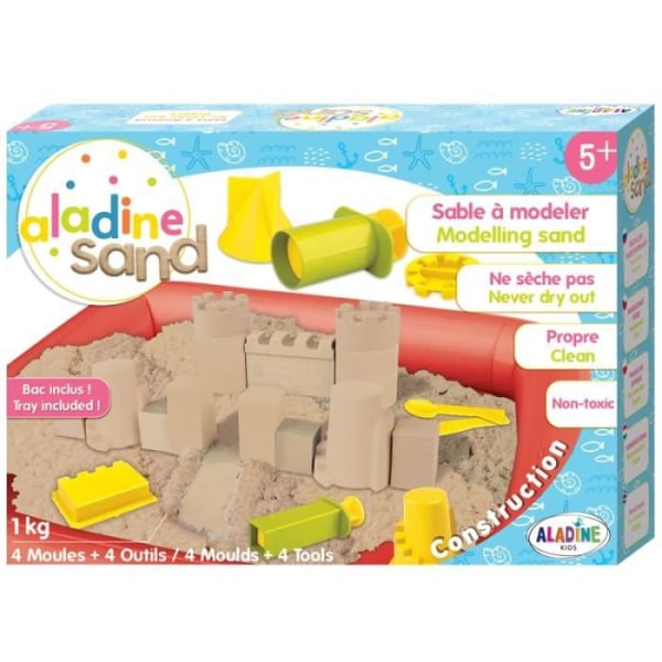 Magic Sand Creative Kit - Slott - 1 kg naturlig