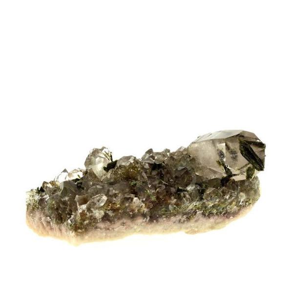 Quartz + Epidote 1395,0 karat Flerfärgad