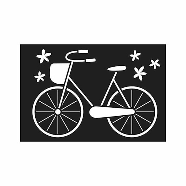 Cykelstencil på vej