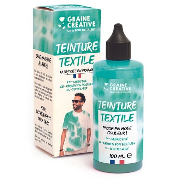 Tekstilmaleri 100 ml tie and die effekt - turkisi blå Blå
