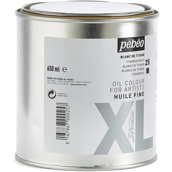 öljymaali Fine Valkoinen Titani 650 ml