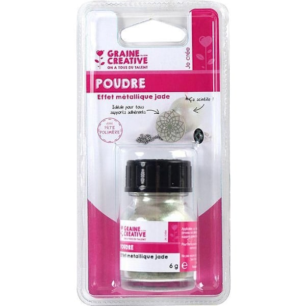 Metallic Powder - {BRAND} - Jade - 6g - Green - Shiny Effect Grön