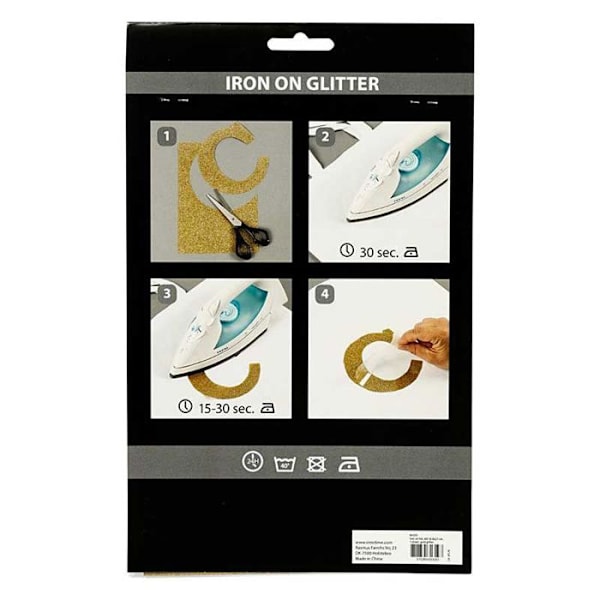 A5 Glitterark - Creotime - Sort - Unisex - Til børn - Papirmateriale Svart