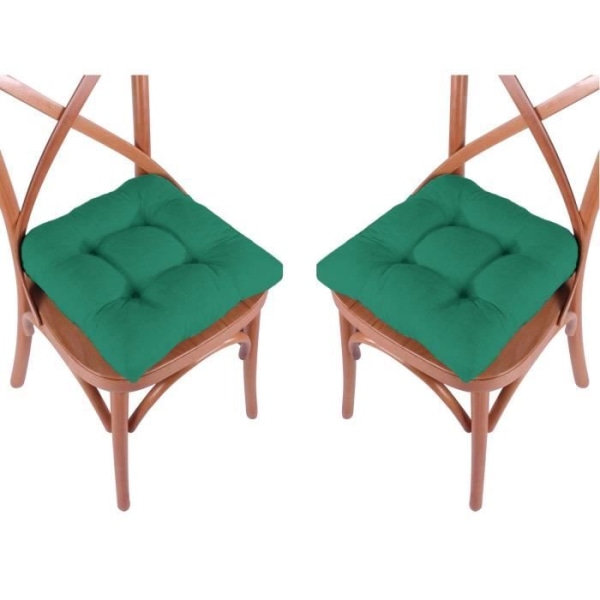 2 stolsdynor 40 x 40 x 5 cm - Grön
