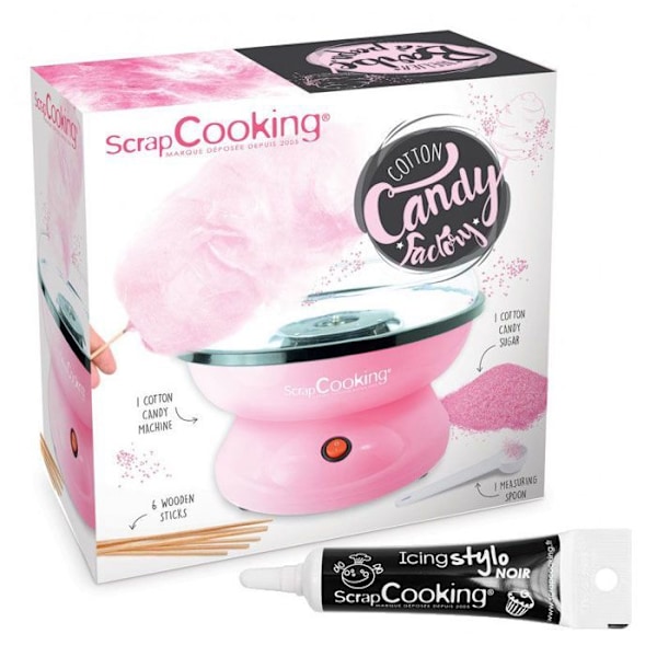 Candy Candy Machine + Sort glasurpen Rosa, blå, svart