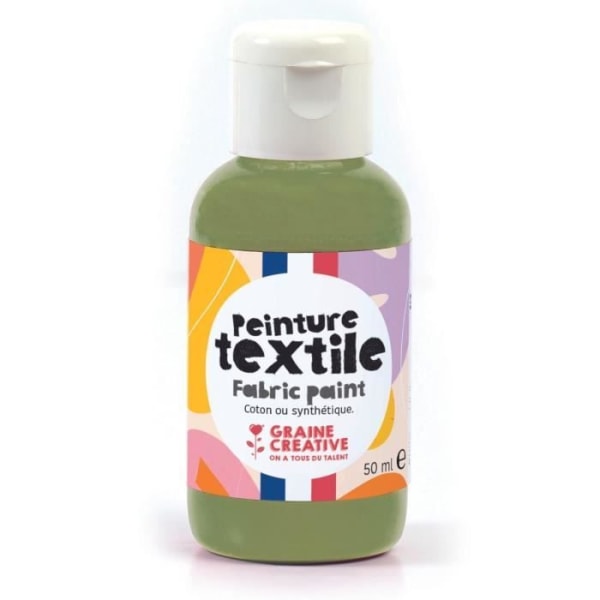 Textilfärg 50 ml - khakigrön