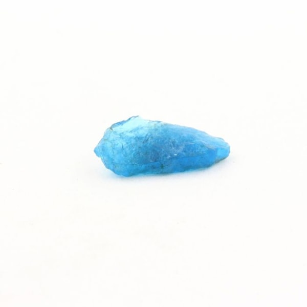 Sten og Mineraler - ABIJOUX - Neonblå Apatit - 1,990 ct - 14 x 5 x 4 mm - Ægthedsbevis Blå