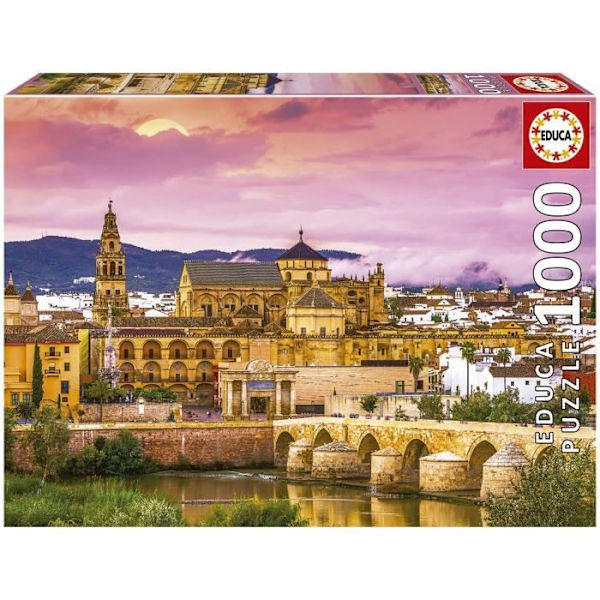 Arkkitehtuuri- ja monumenttipalapeli - EDUCA - CORDOBA - 1000 kappaletta - Monivärinen Flerfärgad