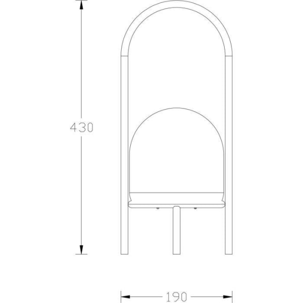 USB uppladdningsbar batterilampa 200 Lumen H43 cm - GALIX