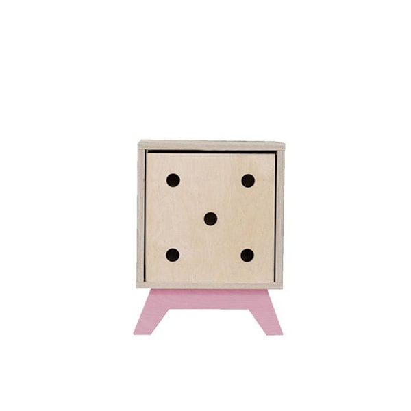 NABOSKY rosa förvaringsskåp 1x1 Rosa