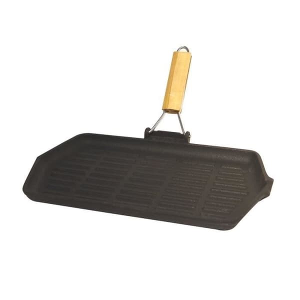 BAUMALU Grill plåt - 33,5x19,5 cm Svart