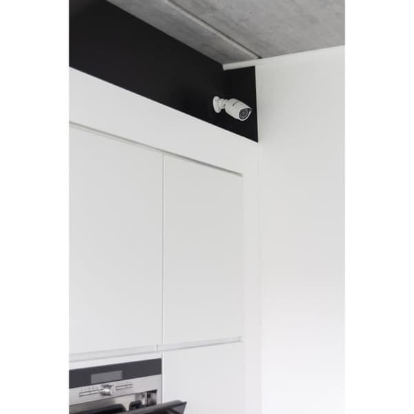 Dummykamera - CHACON - Aluminium - Blå LED - Vit Vit
