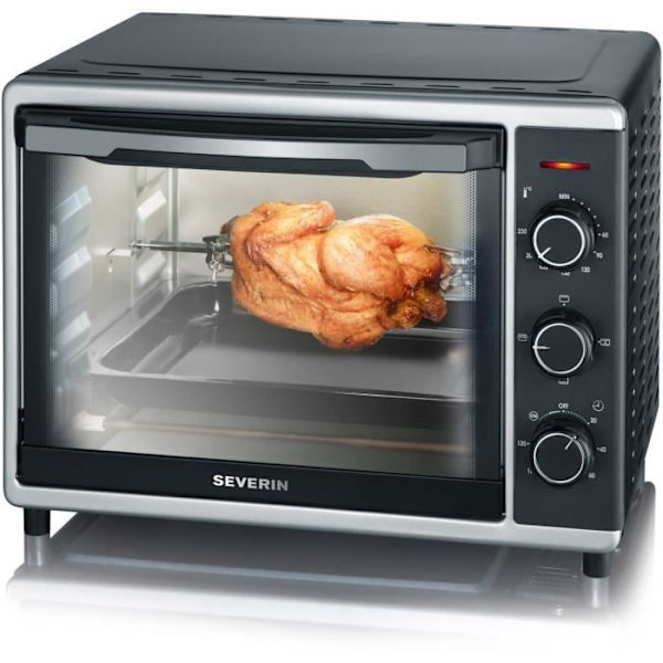Tuuletin miniuuni SEVERIN TO2056 - 30 L - 1600 W - Musta ja hopea