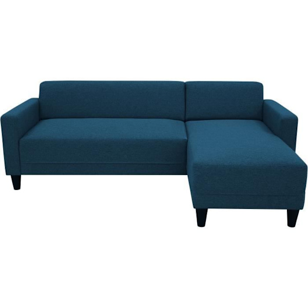 BOB 4-personers fast hjørnesofa - Navy stof - Vendbar - L 197 x D 117 x H 65 cm Marin
