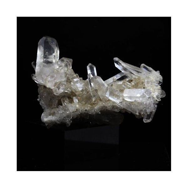 Sten og mineraler. Kvarts. 61,0 ct. Grandes Rousses-massivet, Isère, Frankrig.