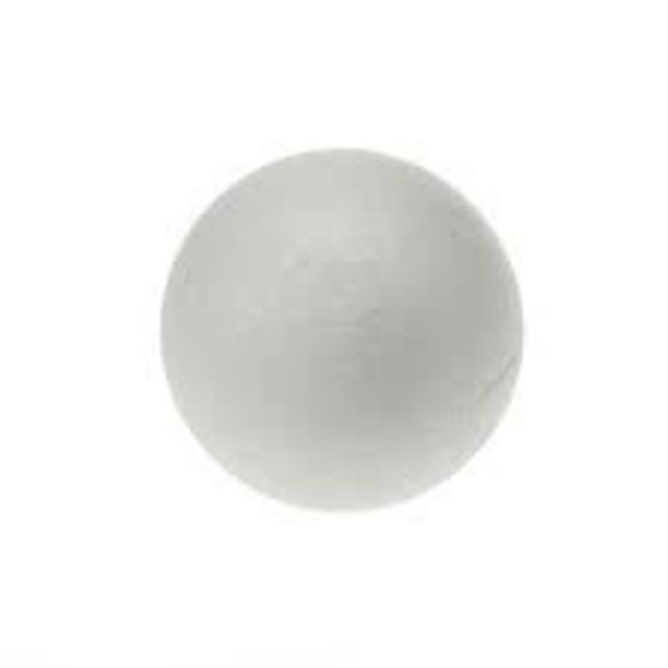Polyesterkugle - 15 cm - Hvid farve - Unisex - Fuld polyester