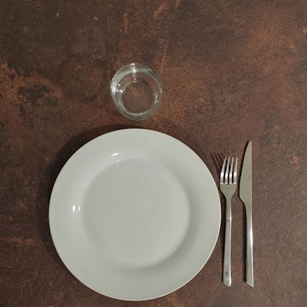 Pyöreä pöytä Ø 70 cm - Pyöreä kallioruostemalli kastanj