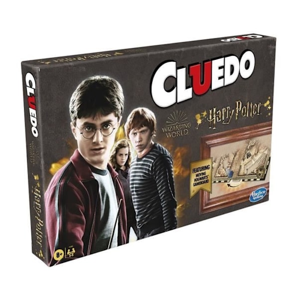 Cluedo Harry Potter, lautapeli, 5 pelaajaa, 8-vuotiaat ja sitä vanhemmat, Hasbro Gaming: Wizarding World -versio Flerfarvet