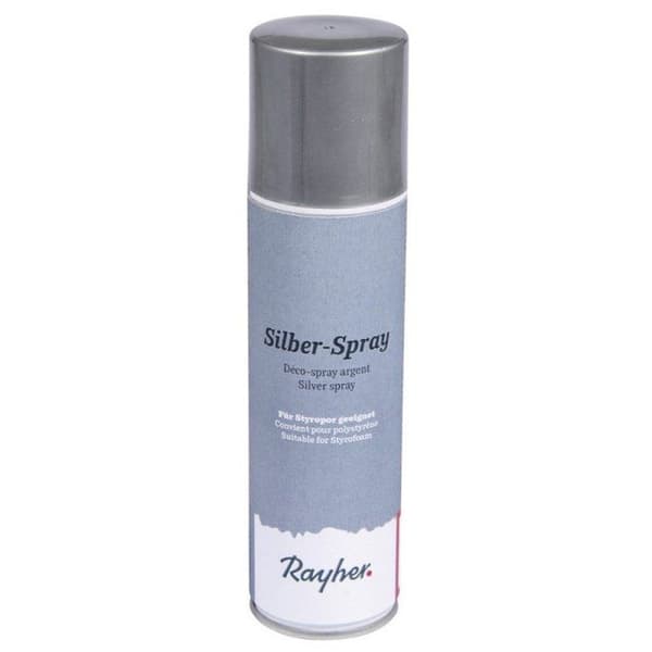 Dekosuihke, sopii styroksille, 150 ml pullo, ilman CFC:tä, hopea Silver